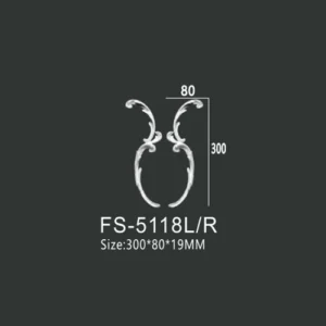 FS-5118L R PU decorative ornament for wall and ceiling decoration
