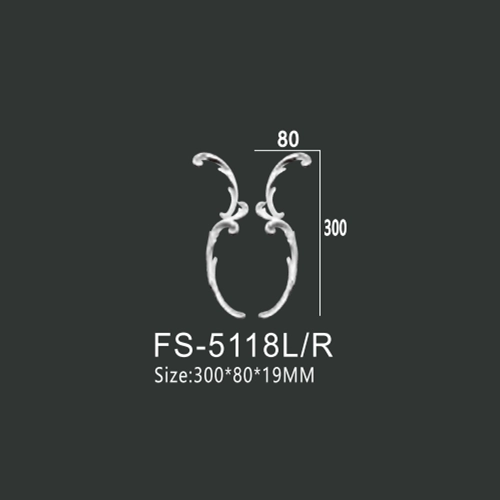 FS-5118L R PU decorative ornament for wall and ceiling decoration