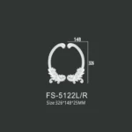 FS-5122L R PU decorative ornament for wall and ceiling decoration