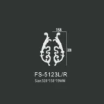 FS-5123L R PU decorative ornament for wall and ceiling decoration