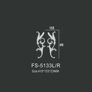 FS-5133L R PU decorative ornament for wall and ceiling decoration