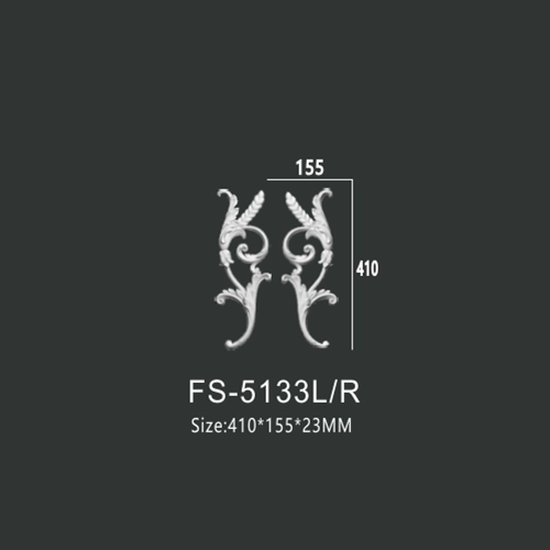 FS-5133L R PU decorative ornament for wall and ceiling decoration