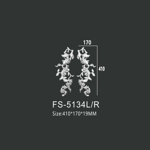 FS-5134L R PU decorative ornament for wall and ceiling decoration