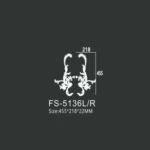 FS-5136L R PU decorative ornament for wall and ceiling decoration