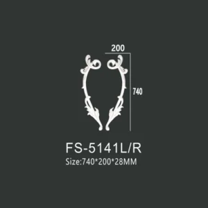 FS-5141L R PU decorative ornament for wall and ceiling decoration