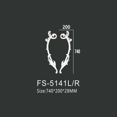 FS-5141L R PU decorative ornament for wall and ceiling decoration