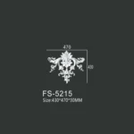 FS-5215 PU decorative ornament for wall and ceiling decoration