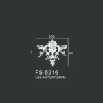 FS-5216 PU decorative ornament for wall and ceiling decoration