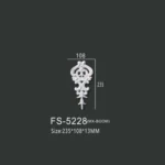 FS-5228 PU decorative ornament for wall and ceiling decoration