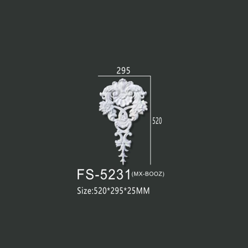 FS-5231 PU decorative ornament for wall and ceiling decoration