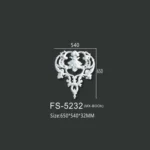 FS-5232 PU decorative ornament for wall and ceiling decoration