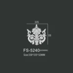 FS-5240 PU decorative ornament for wall and ceiling decoration
