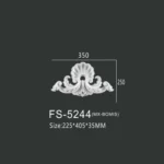 FS-5244 PU decorative ornament for wall and ceiling decoration