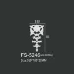 FS-5246 PU decorative ornament for wall and ceiling decoration