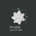 FS-5258 PU decorative ornament for wall and ceiling decoration