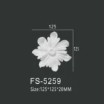 FS-5259 PU decorative ornament for wall and ceiling decoration