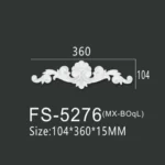 FS-5276 PU decorative ornament for wall and ceiling decoration