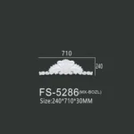FS-5286 PU decorative ornament for wall and ceiling decoration