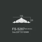 FS-5287 PU decorative ornament for wall and ceiling decoration