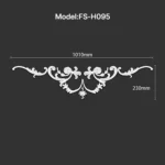 FS-H095 PU combination center ornament for wall and ceiling decoration