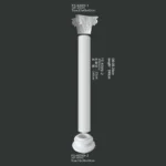 FS-K009 PU Roman column for interior architectural decoration