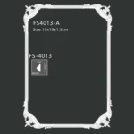 FS4013 PU one-piece corner ornament for wall frame decoration