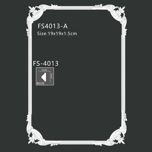 FS4013 PU one-piece corner ornament for wall frame decoration