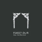 FS4027-DL R PU one-piece corner ornament for wall frame decoration