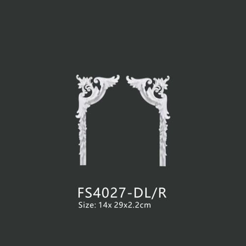FS4027-DL R PU one-piece corner ornament for wall frame decoration
