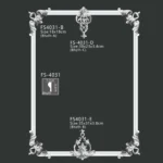 FS4031 PU one-piece corner ornament for wall frame decoration